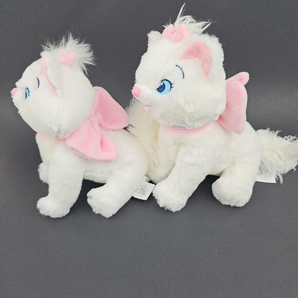 2 Disney Aristocats Marie Plush White Cat Disney Cute Stuffed Animal Kitten 6 in - Picture 5 of 15